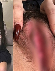 獨家販售[超近距離特寫小穴張開～]＜清純系黑長直制服＞白皙修長的手腳♡順從的抖M天然陰毛小穴肛門大開特寫！天然陰毛/小巧陰蒂/美臀/無黑暈的陰唇/超近距離仔細鑑賞！