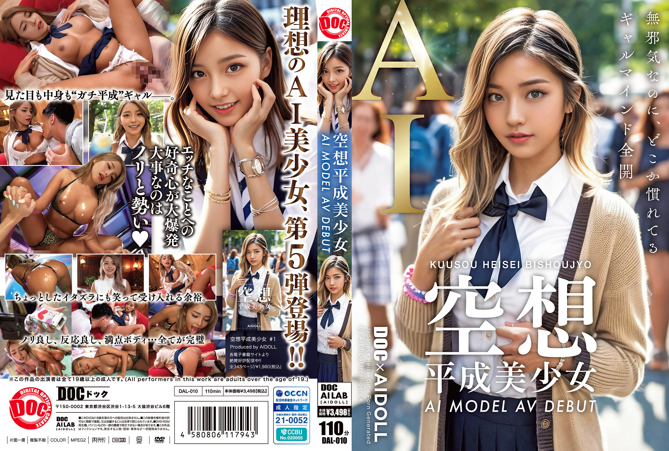 空想平成美少女 AI 模特 AV 出道